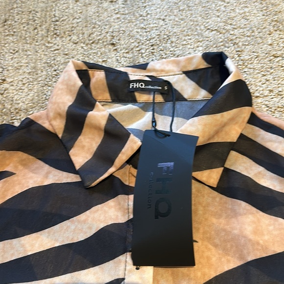 FHQ Animal Print long Blouse - Picture 2 of 7